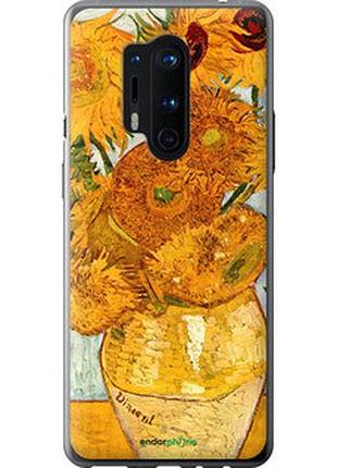 Чехол на oneplus 8 pro винсент ван гог. подсолнухи "162t-1896-2448"