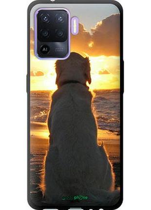 Чохол на oppo reno5 lite захід і собака "3966b-2312-2448"