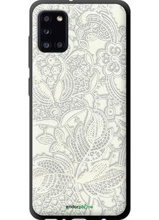 Чехол на samsung galaxy a31 a315f белое кружево "4383b-1908-2448"