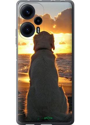 Чехол на xiaomi redmi note 12 turbo закат и собака "3966u-3025-2448"