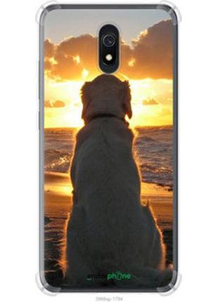 Чехол на xiaomi redmi 8a закат и собака "3966sp-1794-2448"