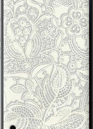 Чехол на huawei honor 6 plus белое кружево "4383u-179-2448"