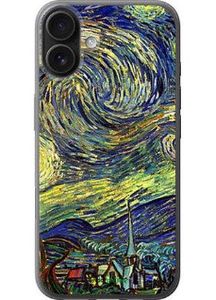 Чехол на iphone 16 plus винсент ван гог. звёздная ночь "163u-3714-2448"