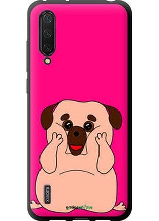 Чехол на xiaomi mi 9 lite весёлый мопс "4908b-1834-2448"