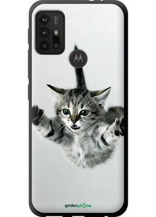 Чехол на motorola moto g10 летящий котёнок "2322b-2319-2448"