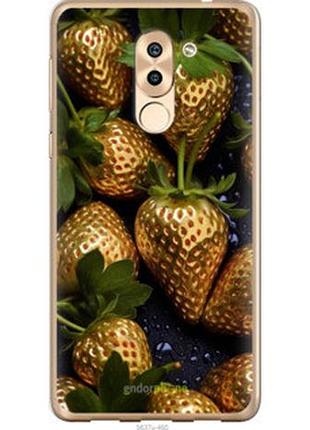 Чехол на huawei gr5 2017 золотая клубника "5637u-473-2448"