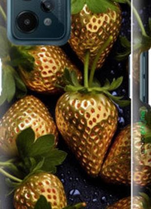 Чехол на realme c31 золотая клубника "5637m-2593-2448"