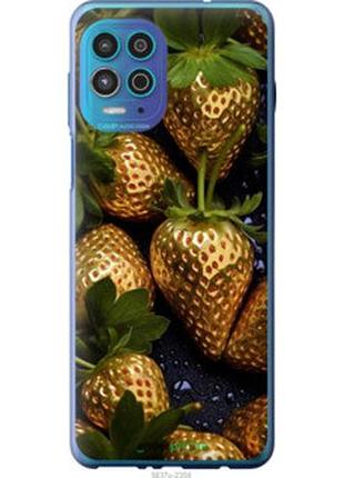 Чехол на motorola g100 золотая клубника "5637u-2359-2448"