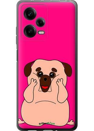 Чехол на xiaomi redmi note 12 pro 5g весёлый мопс "4908u-2932-2448"