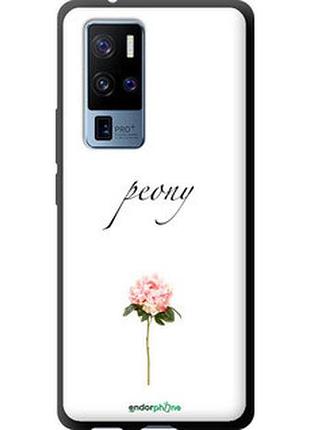 Чехол на vivo x50 pro plus пион "4366b-2056-2448"