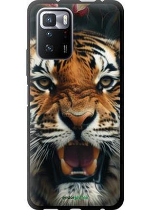 Чехол на xiaomi redmi note 10 pro 5g тигровое величие "6080b-3333-2448"
