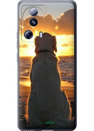 Чехол на xiaomi 13 lite закат и собака "3966u-3017-2448"