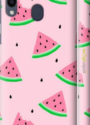 Чехол на samsung galaxy m20 розовый арбуз "4314m-1660-2448"