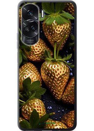 Чехол на huawei honor 90 lite золотая клубника "5637u-3131-2448"