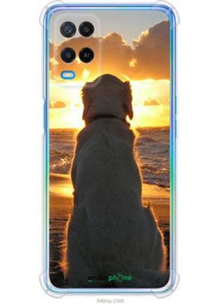 Чехол на oppo a54 закат и собака "3966sp-2306-2448"