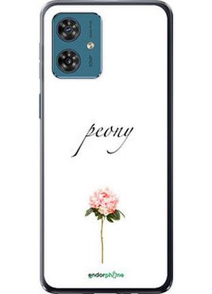 Чехол на motorola moto g54 пион "4366u-3339-2448"