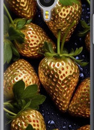 Чехол на meizu mx4 pro золотая клубника "5637u-132-2448"