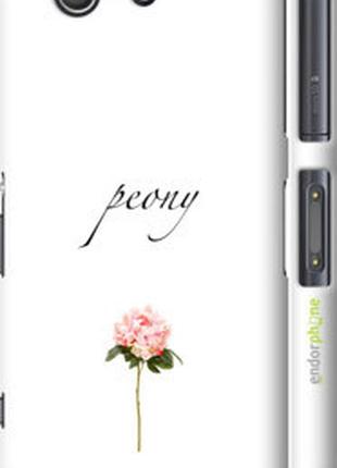Чехол на sony xperia z3 compact d5803 пион "4366c-277-2448"