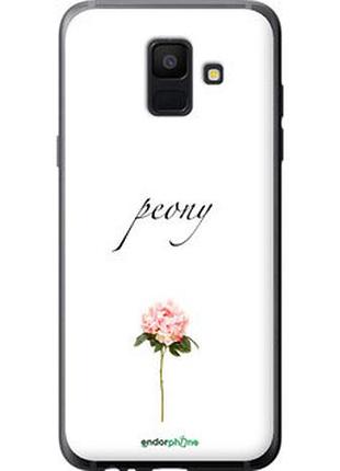 Чехол на samsung galaxy a6 2018 пион "4366t-1480-2448"