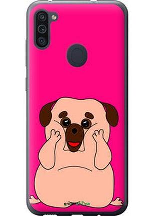 Чохол на samsung galaxy a11 a115f веселий мопс "4908u-2012-2448"