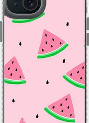 Чохол на iphone 15 plus рожевий кавун "4314pm-3097-2448"