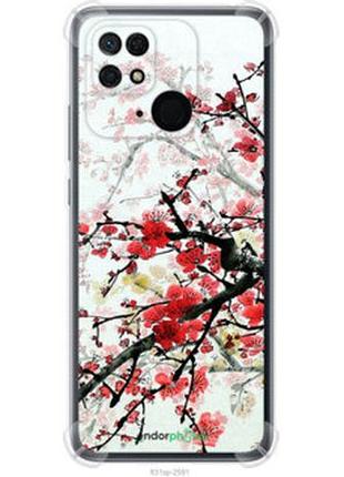 Чехол на xiaomi redmi 10c цветущий куст "831sp-2591-2448"