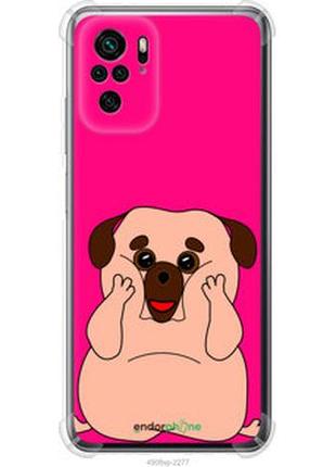 Чехол на xiaomi redmi note 10s весёлый мопс "4908sp-2577-2448"