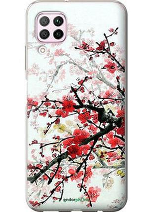 Чехол на huawei p40 lite цветущий куст "831t-1887-2448"