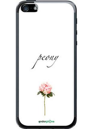 Чехол на iphone se пион "4366t-214-2448"