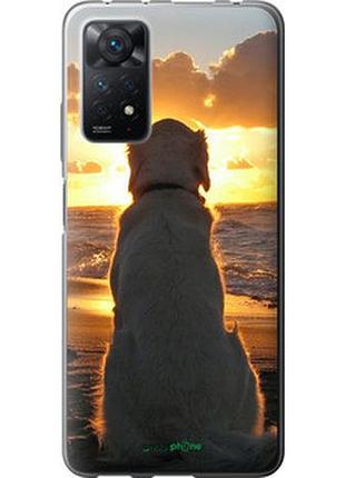 Чехол на xiaomi redmi note 12 pro закат и собака "3966u-3019-2448"