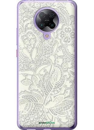 Чехол на xiaomi redmi k30 pro белое кружево "4383u-1899-2448"