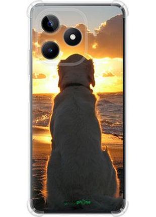 Чехол на realme c53 закат и собака "3966sp-3128-2448"