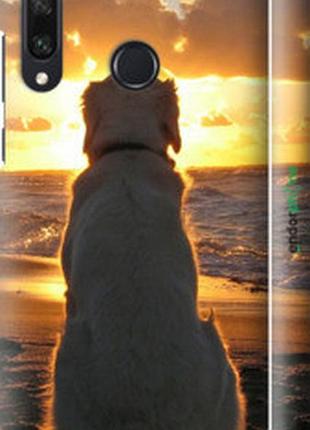 Чехол на huawei y6p закат и собака "3966m-1952-2448"