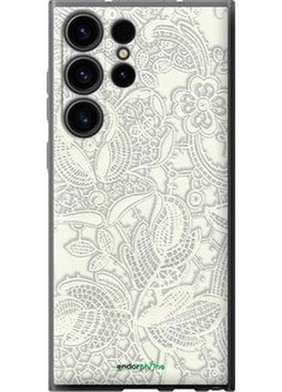 Чехол на samsung galaxy s23 ultra белое кружево "4383u-2906-2448"
