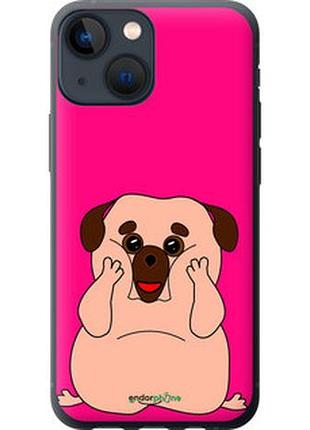 Чехол на iphone 13 mini весёлый мопс "4908t-2373-2448"