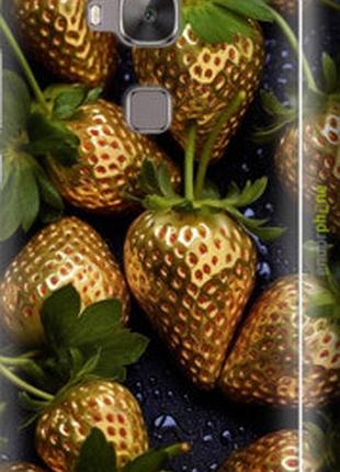 Чехол на huawei g7 plus золотая клубника "5637m-952-2448"