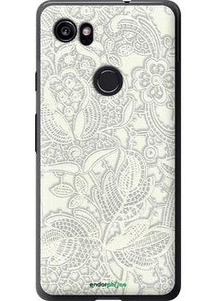 Чехол на google pixel 2 xl белое кружево "4383t-1643-2448"