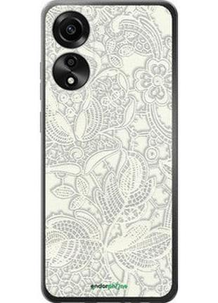 Чехол на oppo a78 4g белое кружево "4383u-3142-2448"
