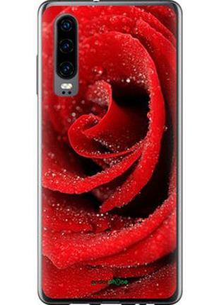 Чохол на huawei p30 червона троянда "529u-1622-2448"