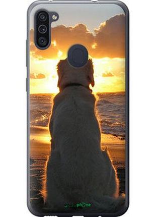 Чохол на samsung galaxy a11 a115f захід і собака "3966u-2012-2448"