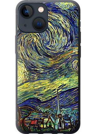 Чехол на iphone 13 mini винсент ван гог. звёздная ночь "163t-2373-2448"