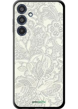 Чехол на samsung galaxy m35 5g белое кружево "4383b-3738-2448"