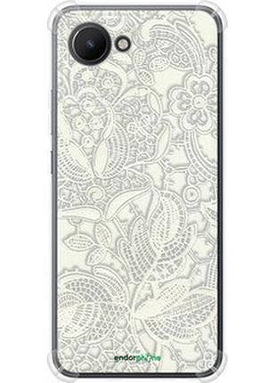 Чохол на realme c30 біле мереживо "4383sp-2700-2448"