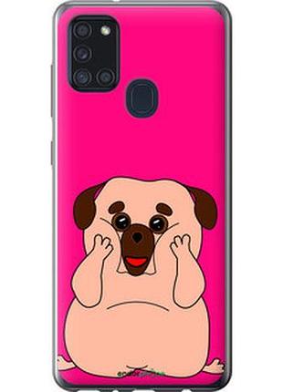 Чохол на samsung galaxy a21s a217f веселий мопс "4908t-1943-2448"