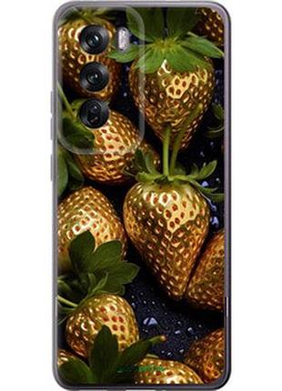 Чехол на oppo reno12 pro 5g золотая клубника "5637u-3740-2448"