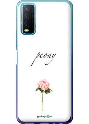 Чехол на vivo y20 пион "4366t-2078-2448"