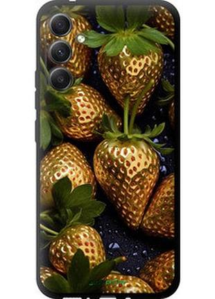 Чехол на samsung galaxy a34 a346e золотая клубника "5637b-2936-2448"