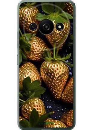 Чехол на xiaomi redmi a3 золотая клубника "5637u-3657-2448"
