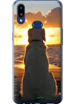 Чехол на samsung galaxy a10s a107f закат и собака "3966u-1776-2448"