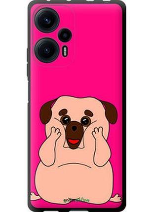 Чехол на xiaomi poco f5 весёлый мопс "4908b-3170-2448"